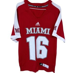 Adidas Miami Ohio Redhawks Football Jersey Adult Small Red OH NCAA 2016